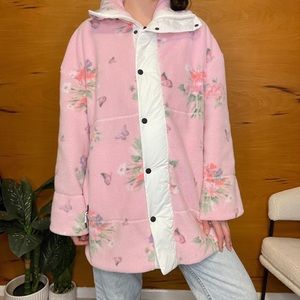 Love Shack Fancy x Bogner philli fleece jacket in rose/pink